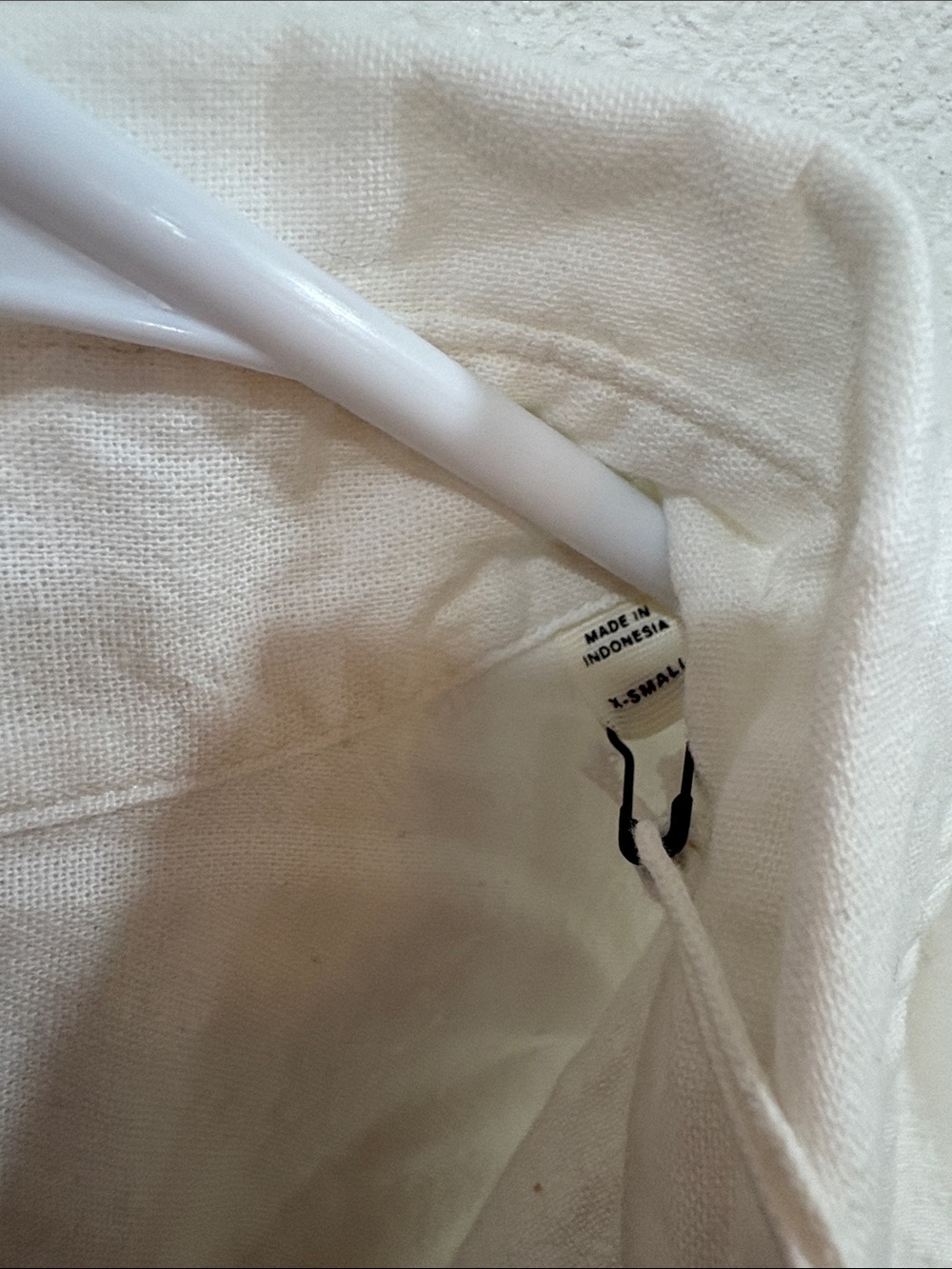 Buck Mason Women’s Cotton Linen Cut Off Short Sleeve Button Down Natural XS $148 - Picture 3 of 9